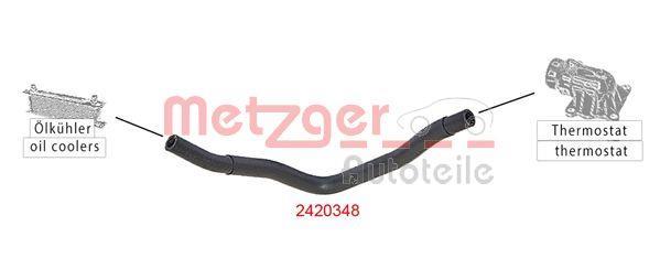Tubería de radiador METZGER ref. 2420348